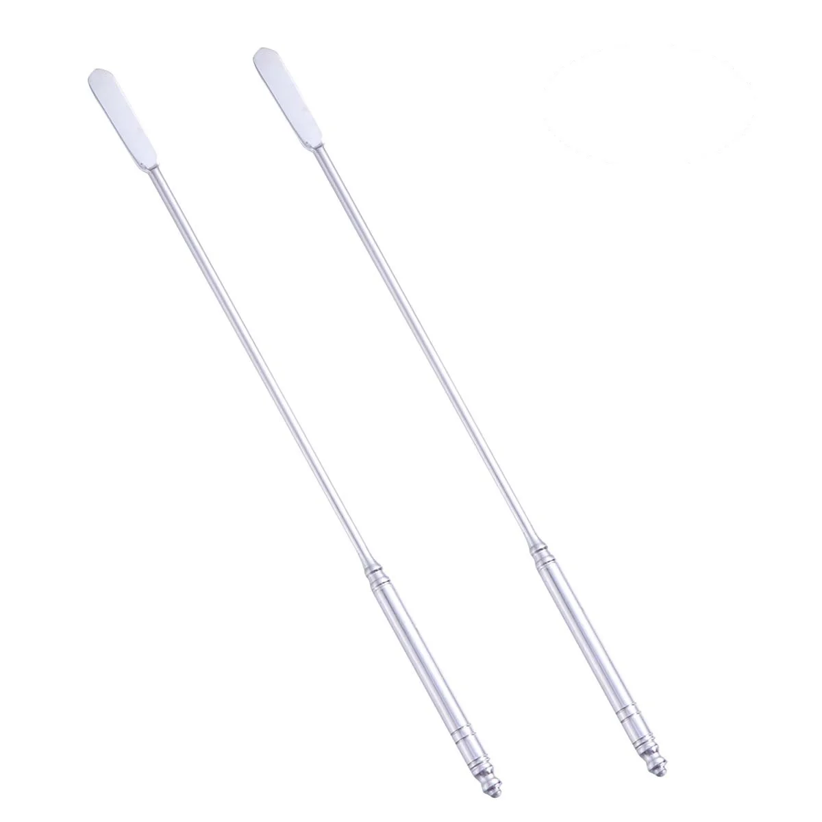 

5Pcs Stainless Steel Cocktail Picks Martini Flat Cylinder Fruit Stick Set Multi-Function Party Accessory Fruit Stick