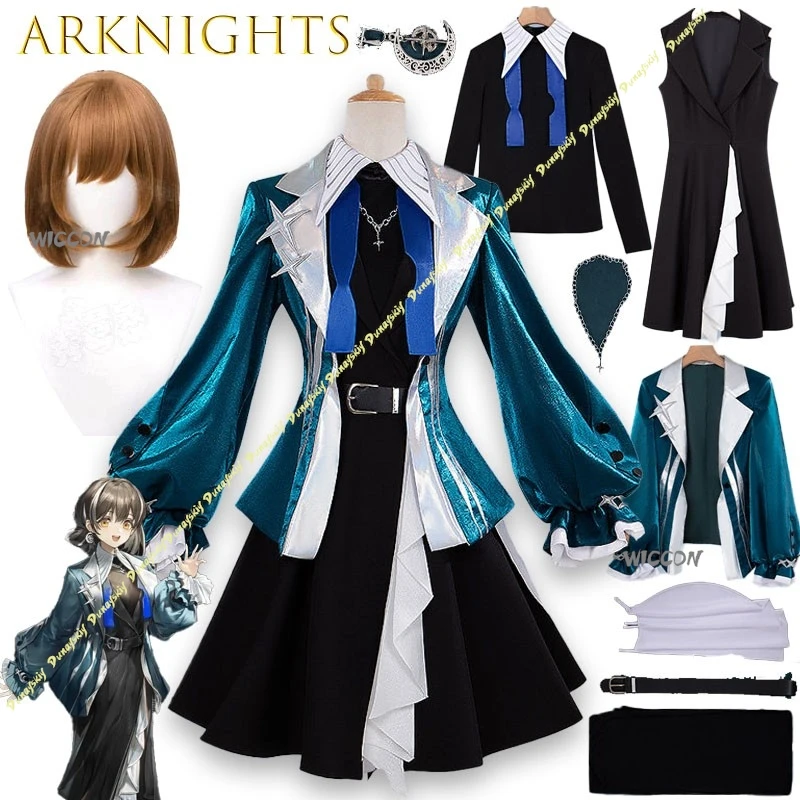 

Arknights Magellan The Melodic Starfarer Cosplay Costume FullSet Glowing Daily Motion Uniform Woman Sexy Kawaii Party Suit party
