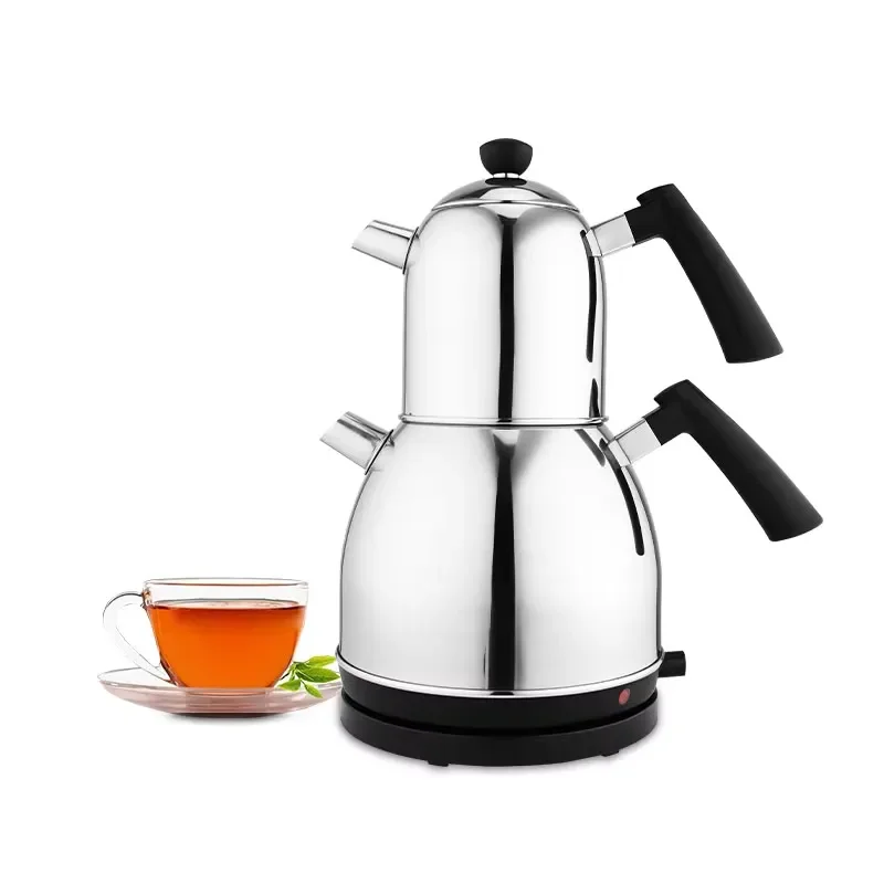 110V Stainless Steel Electric Kettle 6 Speed Temperature Control Ceramic Arabic Teapot Commercial Tea Set Gift for Home
