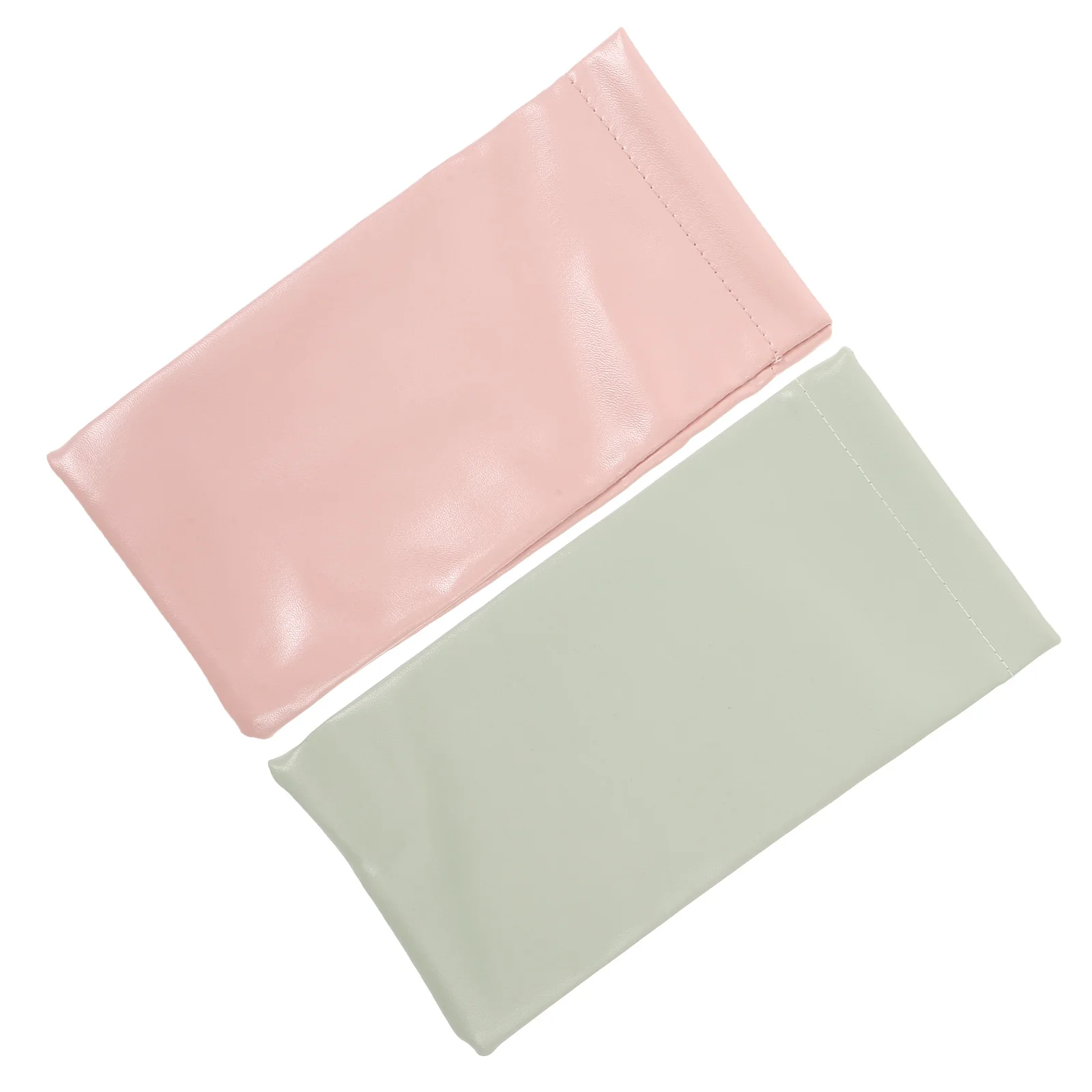 

2PCS Glasses Storage Bag Eyeglasses Case Soft Sunglasses Holder PU Reading Glasses Pouch Pink Green Travel Accessories