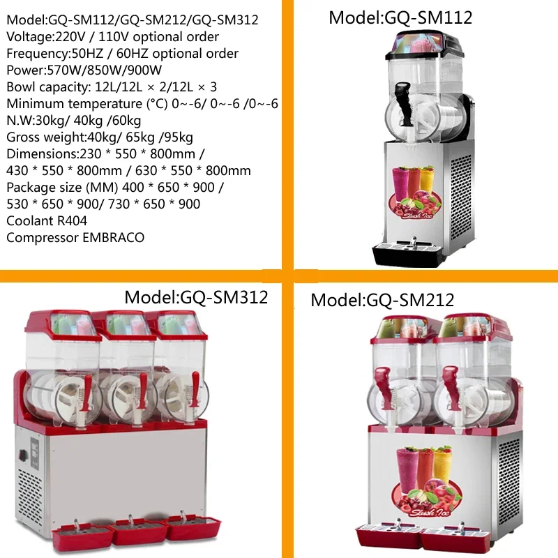Commercial 24L Double‑Cylinder Slush Machine, Stainless Steel  Smoothie Equipment for Milk Tea Shop & Food Factory