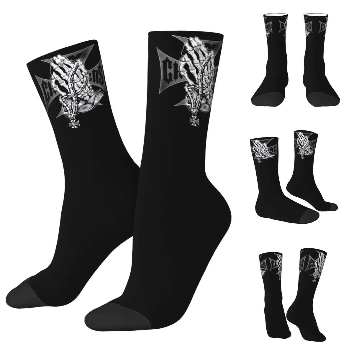 

West Coast Choppers Cross Frame cosy Unisex Socks,Hiking Happy 3D printing Sock