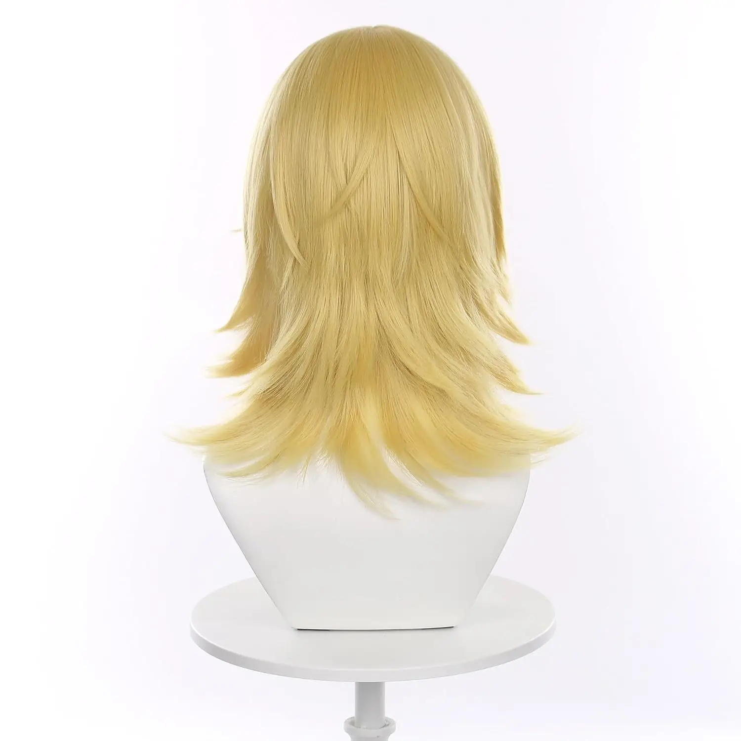 Picture 6: JOJO's Bizarre Adventure: Steel Ball Run Johnny Joestar Cosplay Synthetic Wig with Top of the Head Rose Net Headband