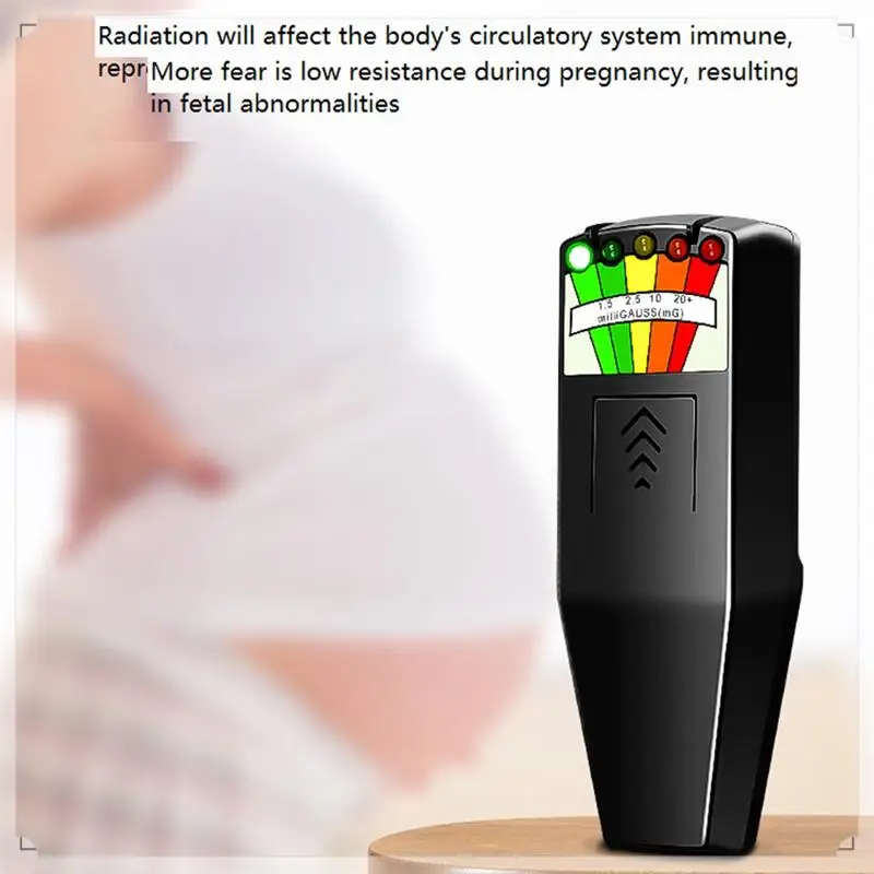 Digital Electromagnetic Field Radiation Tester K2 Handheld 5 LED Gauss EMF Meter For Ghost Hunting Personal Safety