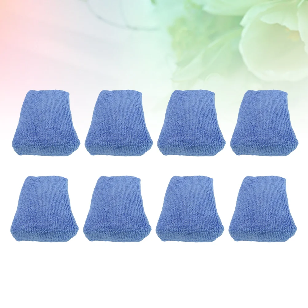 

8pcs Car Microfiber Wash Sponge Block Strong Water Absorption Quick Dry Lint Free Scratch Safe For Auto Polishing Waxing Drying