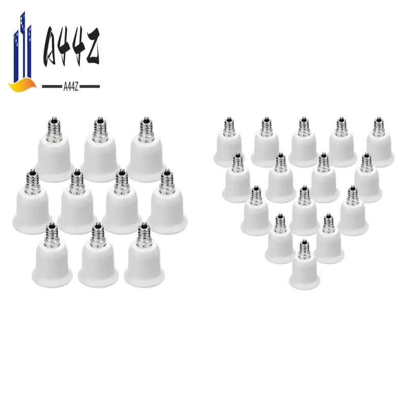 

A44Z-25 Pack E12 To E26 Adapter E12 Light Socket To Medium Base E26 E27 Converter Light Socket Adapter Chandelier Socket