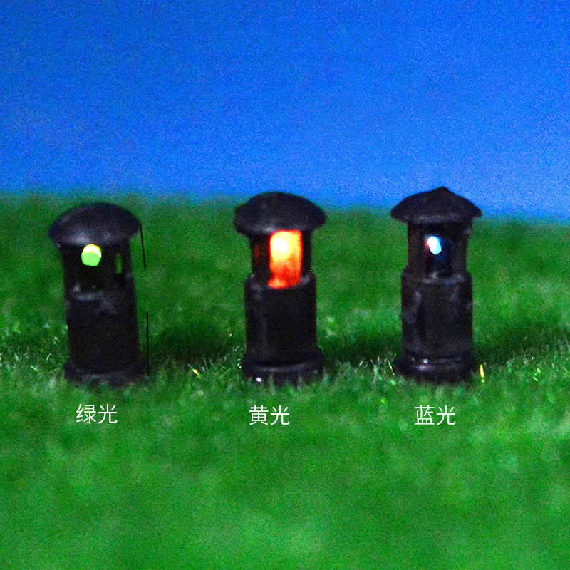 

10Pcs Grass Lamps Model LED Plastic Lawn Light Model Train Railway Park lights Garden Lamps Miniature Lanscape