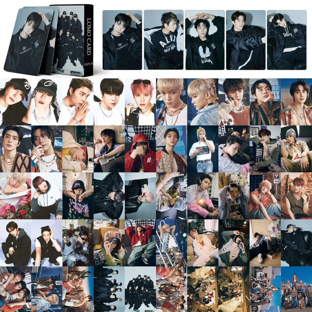 55Pcs Kpop Idol New Album WALK - The 6th Album Lomo Card Photocard  HD Printed Taiyi Song Theme Characters Postcard Fans Gifts