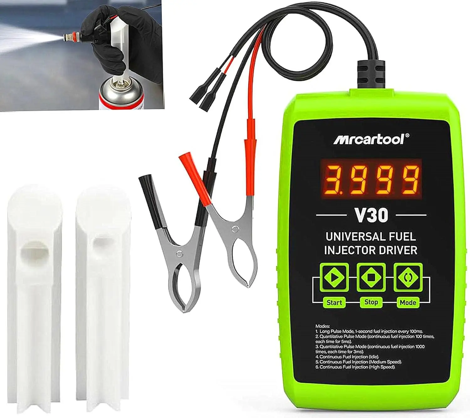 

Fuel Injector Tester V30 with 2 Nozzles & 6 Modes