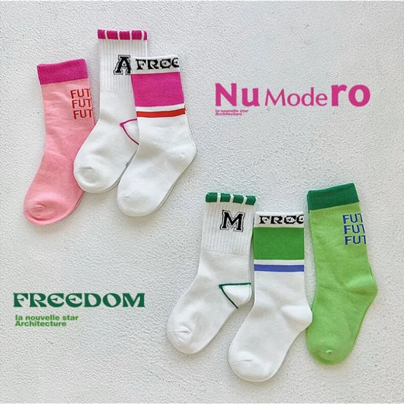 Children Socks Spring Autumn Trendy Pattern Socks Boys cotton cute girl baby socks