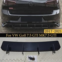 Maxton Style Car Rear Bumper Diffuser Splitters For VW Volkswagen Golf 7.5 GTI MK7.5 GTI 2017-2021 Rear Spoiler Lip Protector