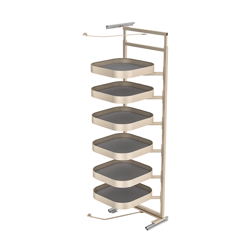 Aluminum Rotating Baskets Rack Modular Kitchen Pantry Cabinet Organizer Storage System In Cabinets Save Space