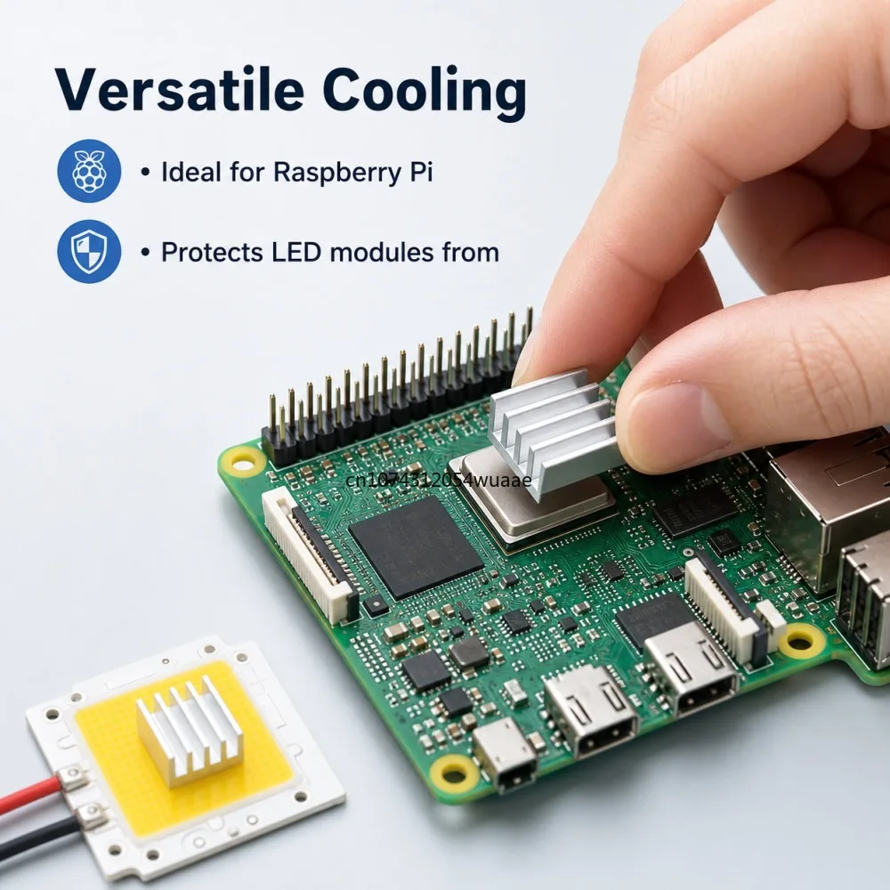 50pcs/Lot Aluminum Radiator 8.8*8.8*5mm Electronic Chip LED Radiator Cooler For IC 3D Printer
