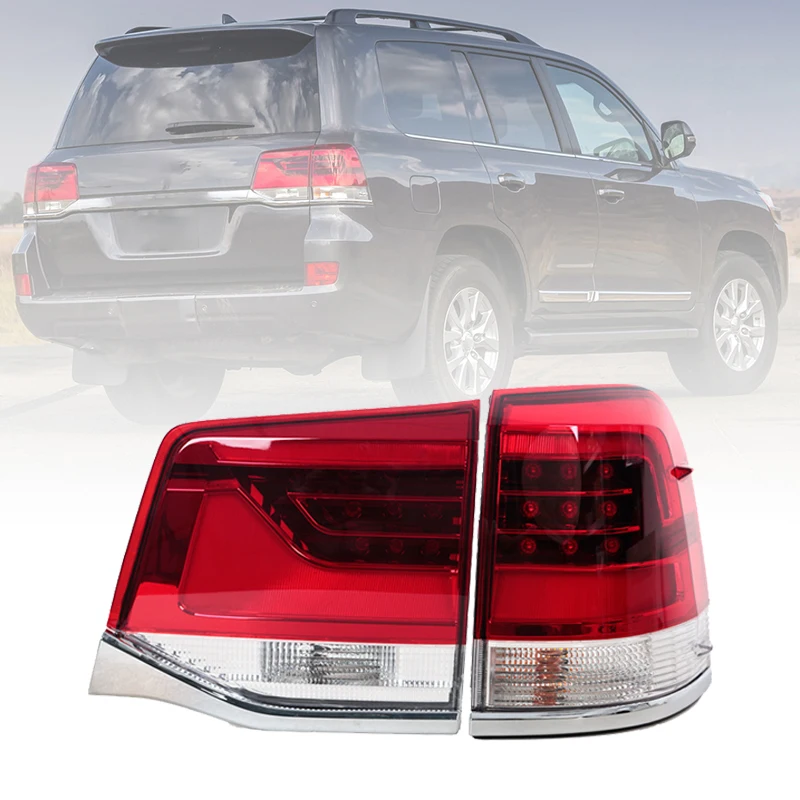 

Автомобильный светодиодный задний фонарь для Toyota Land Cruiser LC200 2016 2017 2018 2019 2020 Задний фонарь стоп-сигнала Задние стоп-сигналы в сборе