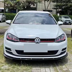 Maxton 스타일 Vw 골프 7 골프 7.5 2012-2020 TDI TSI TGI 표준 프론트 범퍼 스플리터 립 디퓨저 보호대 스포일러 바디 키트