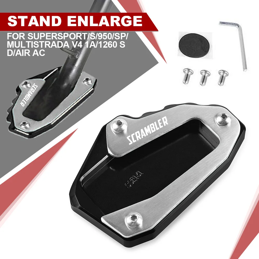 

Kickstand Foot Side Stand FOR DUCATI SuperSport/S/950/SP/Multistrada V4 1A/1260 S D/Air AC Extension Pad Support Plate Enlarge