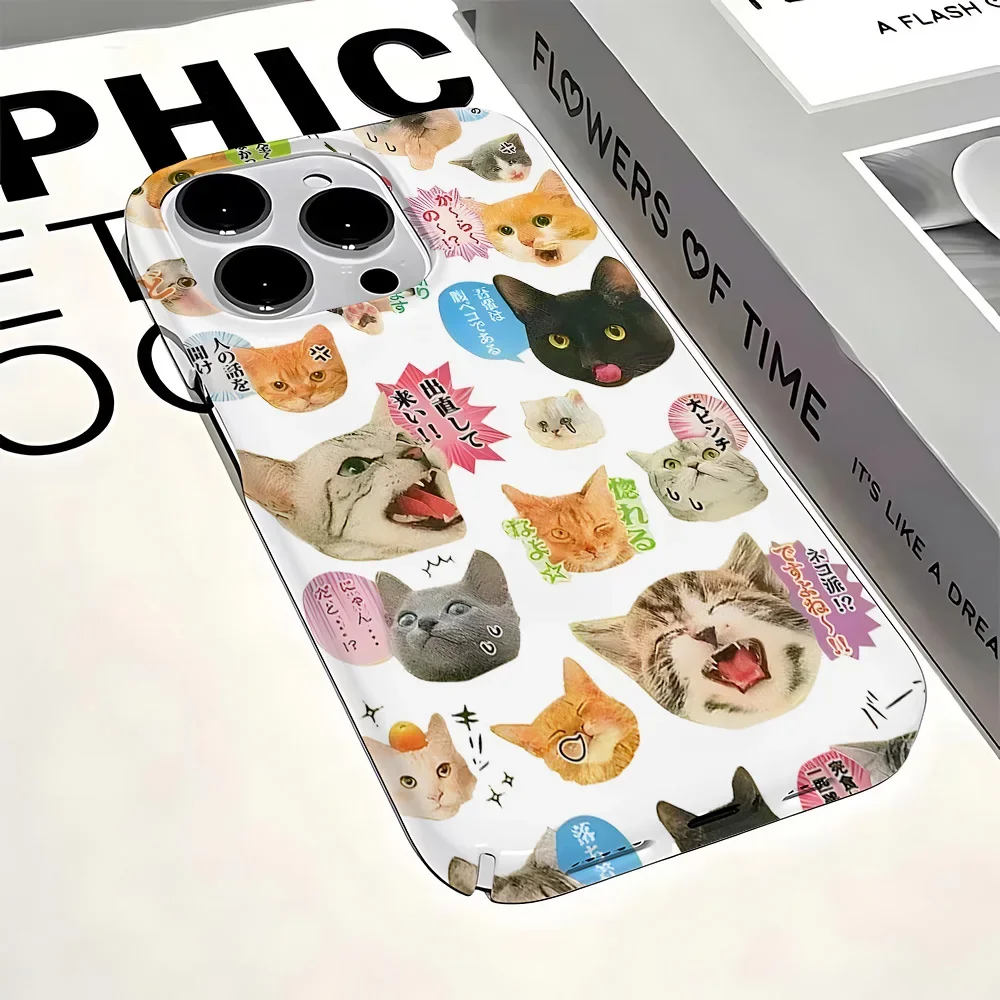Cute cartoon animals Phone Case for iPhone 16 15 14 13 12 11 Pro Max XS XR XSMax 6 7 8 Plus Glossy HD Hard PC Cover