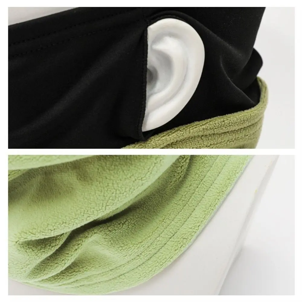 Fashion Fleece Neck Gaiter Cold-proof Keep Warm Ski Tube Scarf Plush Ear Hanging Face Cover For Autumn Winter