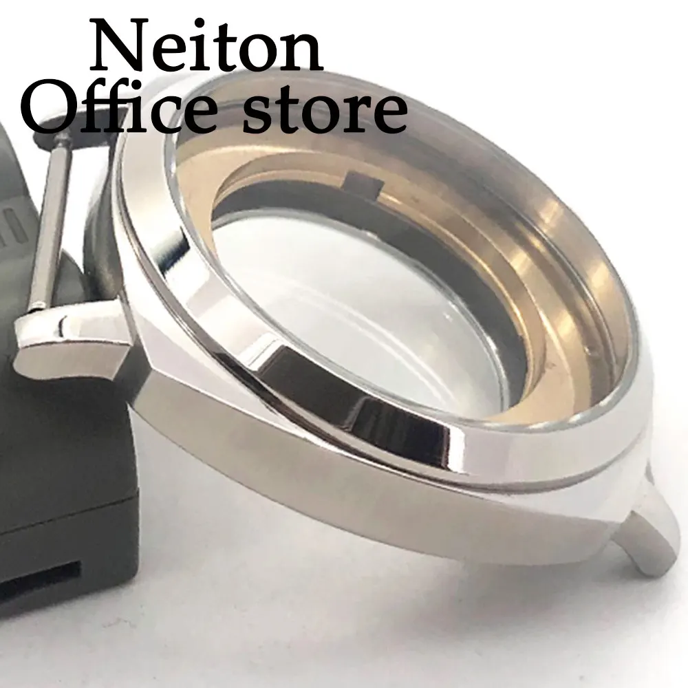 NEITON 42mm silver black rose gold stainless steel case fit NH35 NH36 ETA2836 Miyota8205 8215 821A Mingzhu DG2813 3804 movement