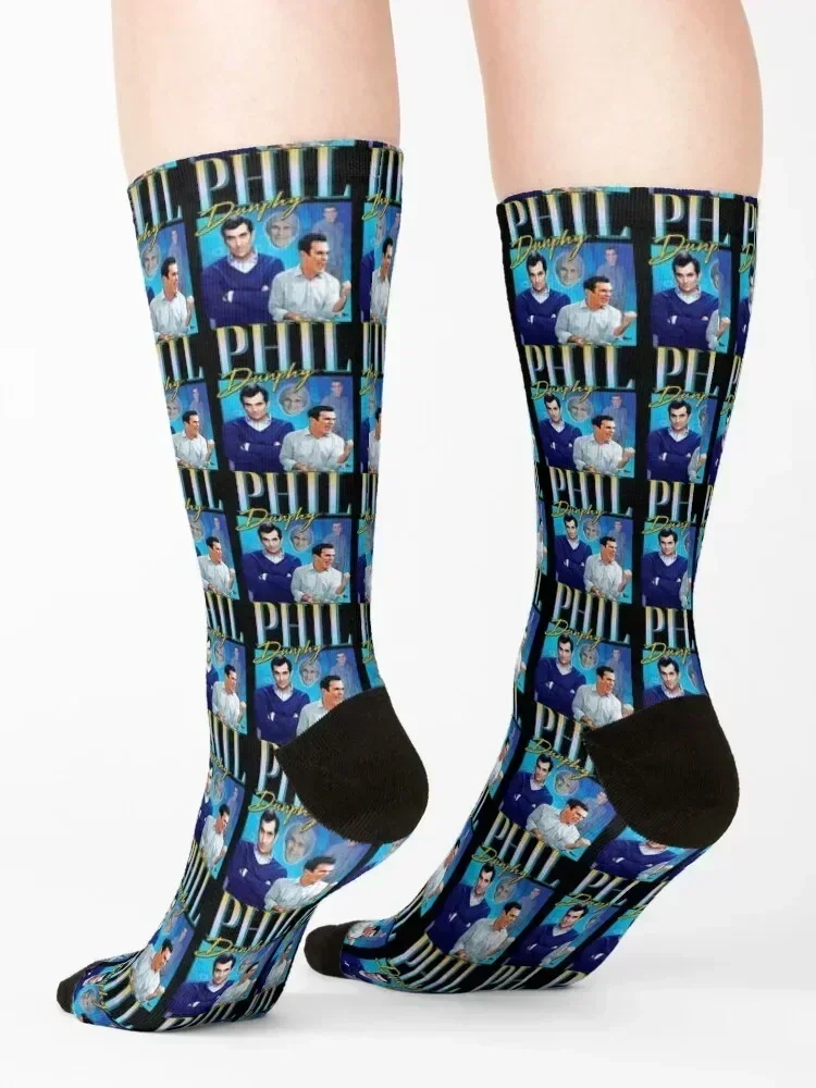 Phil-Dunphy-Homage Socks retro Toe sports with print Wholesale Socks Female Men's