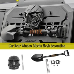 For 2023-2024 Chery Jetour Traveller T2 Wrangler Tank 300 Ford Haval Rear Window Mask+Engineer shovel Universal Car Accessories