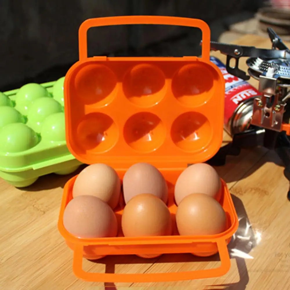 2/4/6/12 Eggs Holder Egg Storage Box Portable Egg Holder Container for Outdoor Camping Picnic Eggs Carry Box Kitchen Organizer