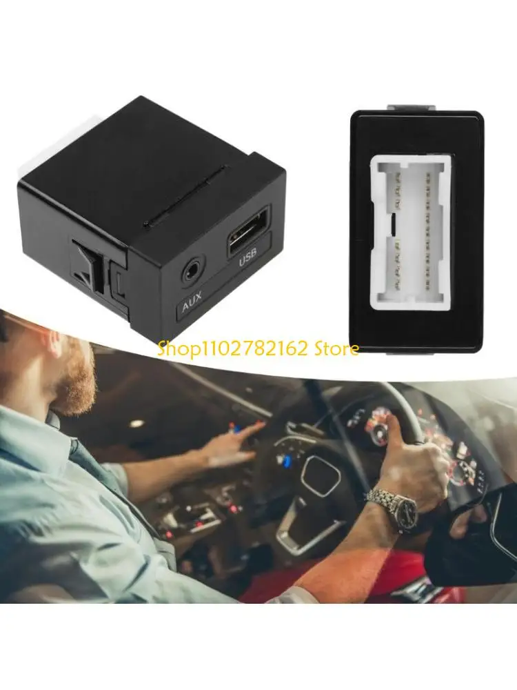 

547B Car Music Adapter 16Pin 3.5mm Stereo USB Socket 961203X000 USB Reader for Selected Car Model Stereo