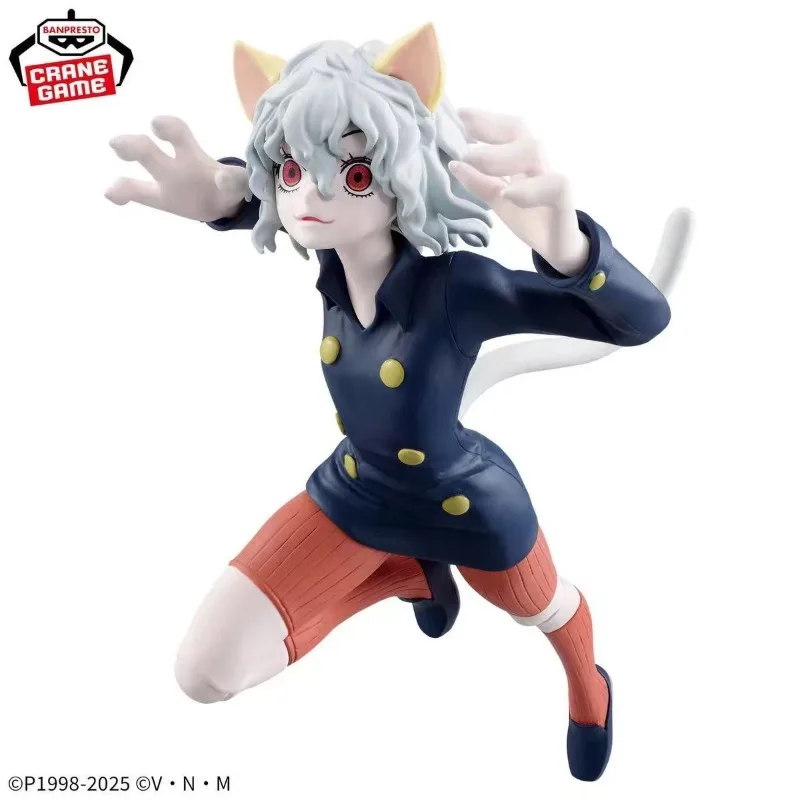 Genuine BANDAI NAMCO Hunter Hunter Vibration Stars Neferpitou PVC Figure in stock Collector Figurine Toys Desktop ornament gift