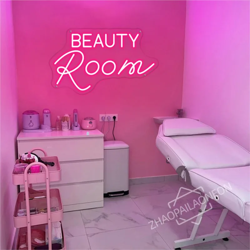 Beauty Room Neon Sign USB Dimmable Lashes Room Tattoo Open Outdoor Neon Led Lights Lamp Nails Room Neon Lights Wall Decorations