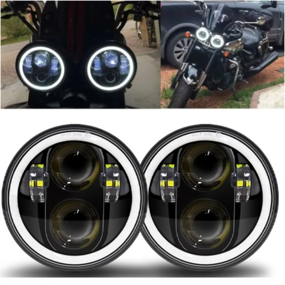 Motorcycle LED Headlight For Harley VRSCD VRSCDX XG XL XR Dyna Softail Springer Breakout Crossbones