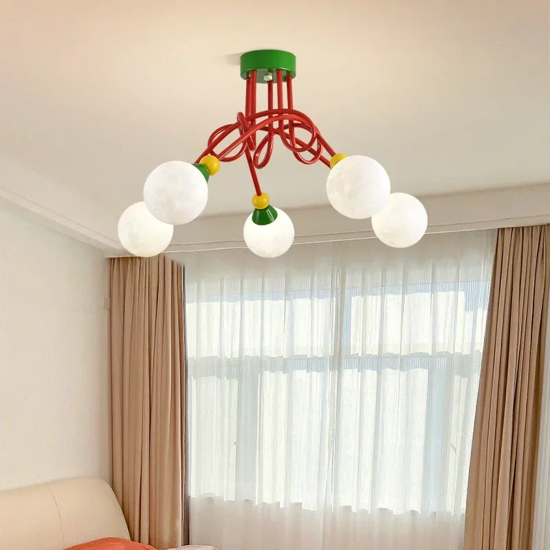 Imagem -02 - Memphis Master Bedroom Teto Lamp Interessante Simples Moderno Children Room Study Small Personality Lamps Living Room