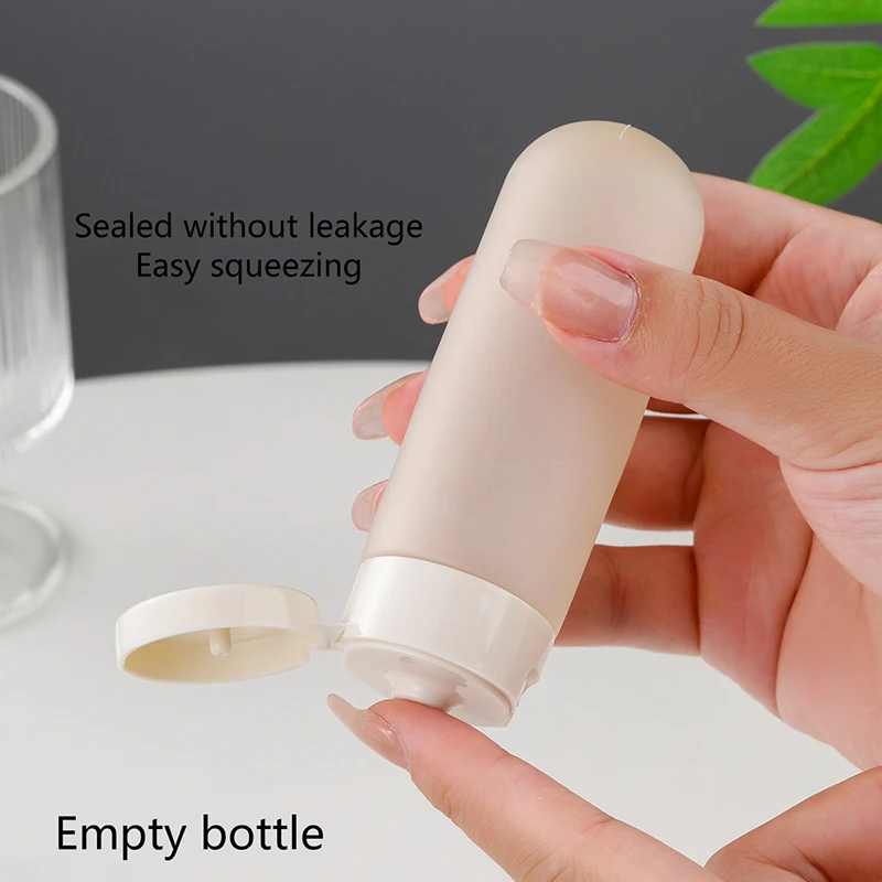 1Pcs 60ml Leak-proof Travel Bottle Travel Portable Hose Lotion Squeeze Bottle Facial Cleanser Shampoo Shower Gel Empty Bottle