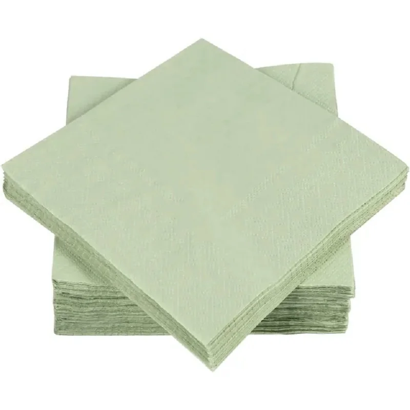 Solid Color Sage Green Party Supplies Disposable Tableware Jungle Safari Paper Cup Plate Napkin Tablecloth for Kids Baby Shower