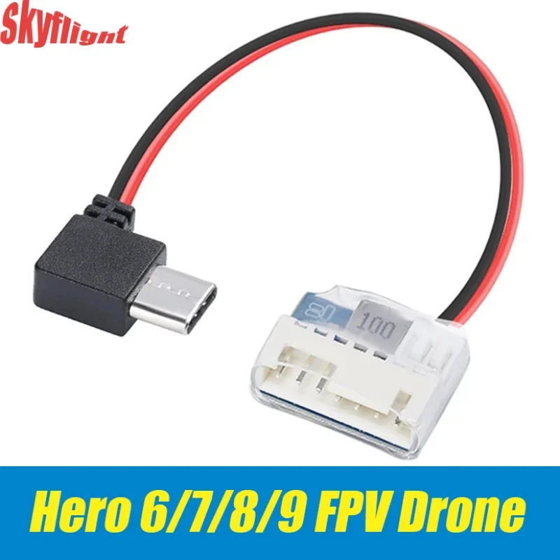 IFlight Type C to 5V Balance Plug Power Cable Charging Cable for Hero 6/7/8/9 for FPV drone part