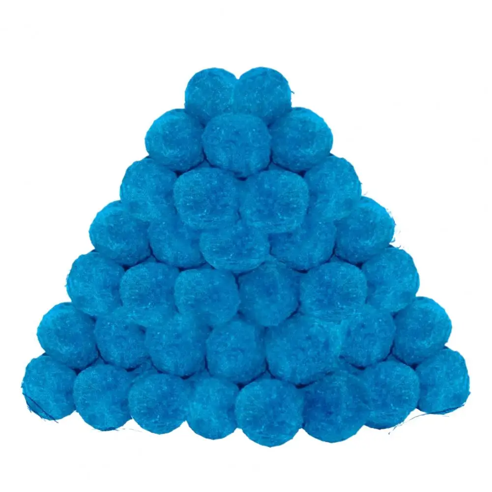 Filter Balls Set Reusable Swimming Pool Filter Balls Kit Alternative to Sand Filters Machine Washable Blue Fiber Media 2pcs