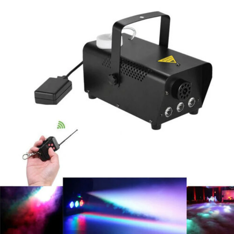 500W Afstandsbediening Mistmachine & Led Rgb 3in1 Licht Podium Show Led Rookmachine Disco Ktv Dj Party Club Bar Event Show