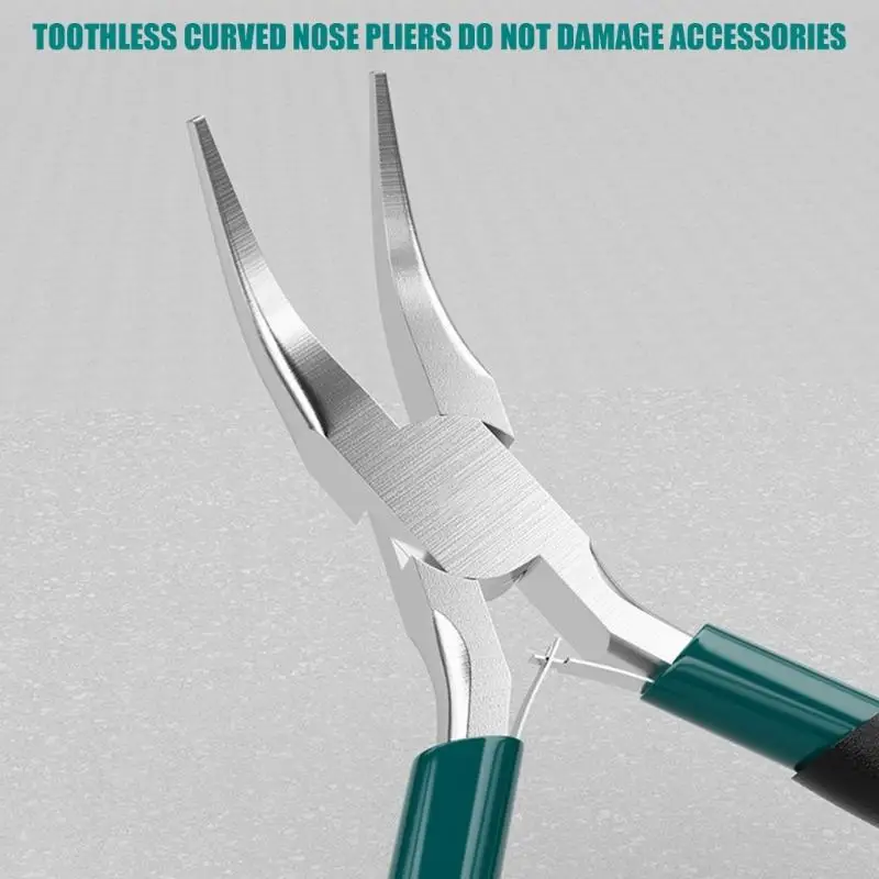 652F Fine Tip Pliers for Detailed Repair, Long Narrow Serrated Gripping Ends Help Hold and Position Small Components for Jewelry