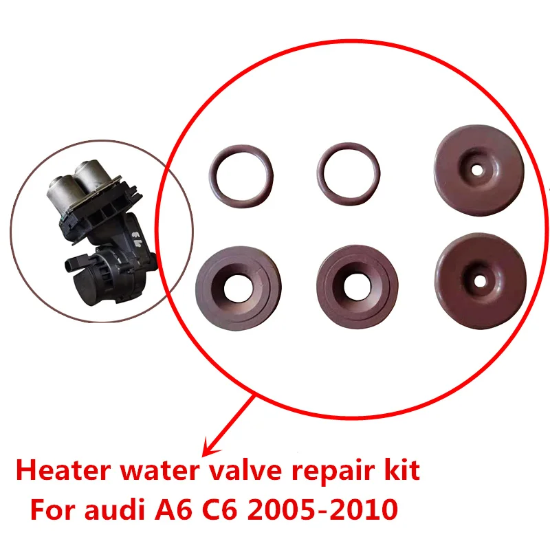 Heater water valve repair kit  For Audi A6 C6 4F Allroad Avant  2005-2010