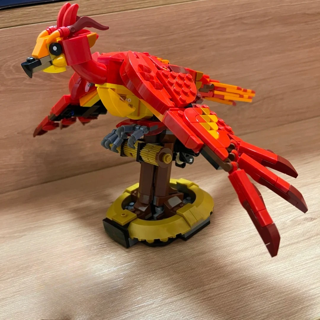 

Наборы строительных блоков Magic World Fire Phoenix 76394, подходящие для рождественских подарков, совместимые с частицами Legoed