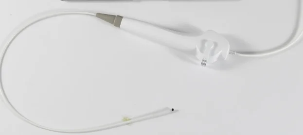 Juego de laringoscopio de vídeo flexible de un solo uso con mango eléctrico para intubación, kit de 6 piezas