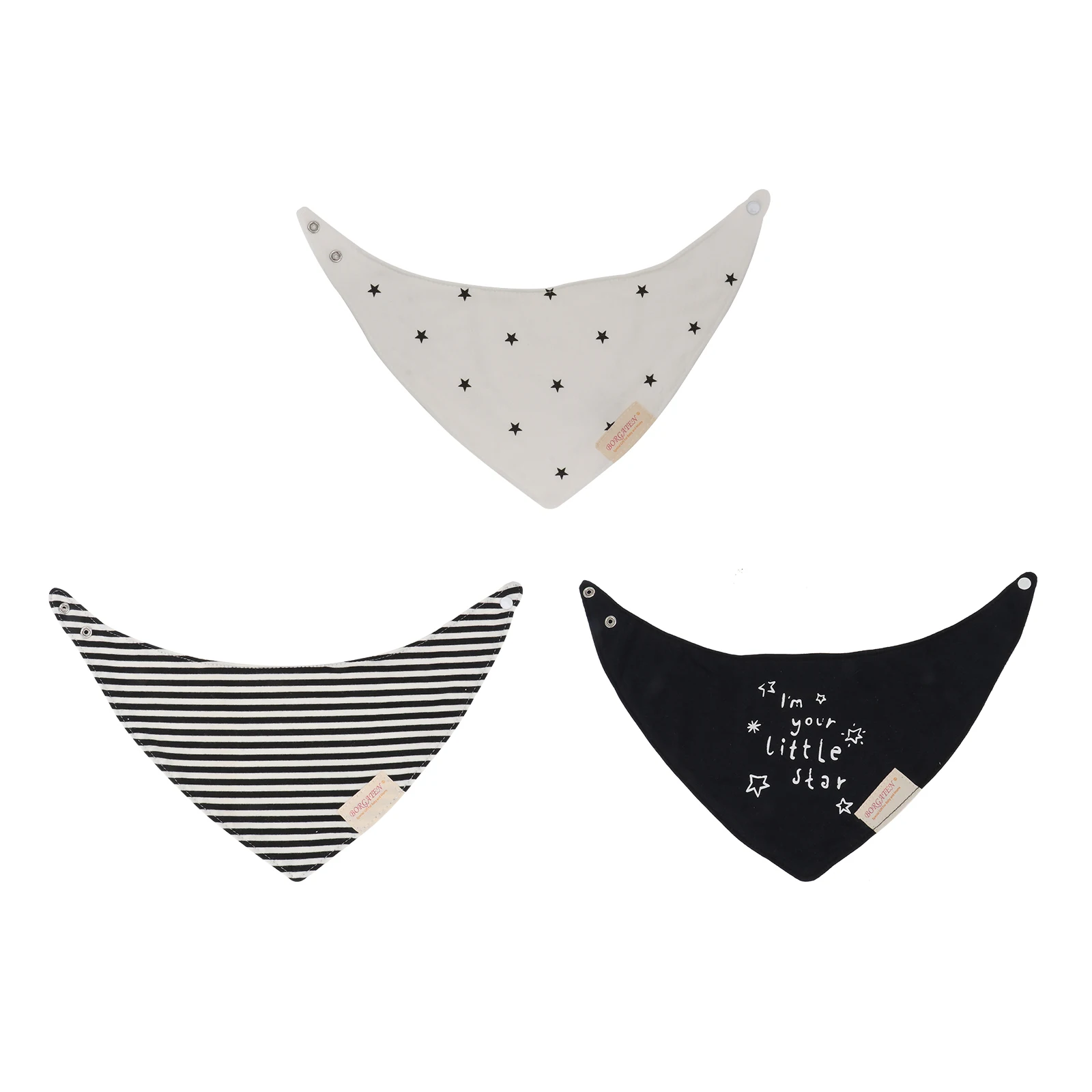 

3pcs Baby Bibs Cotton Triangular Saliva Towel Infant Waterproof Feeding Drool Scarves Lightweight Newborn Cotton Easy Wear