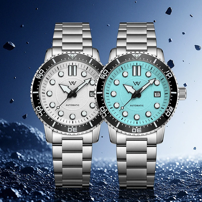 

WM Watch Automatic Mechanical Watches Water Resistant Classic Casual Business Man Watch Welly Merck WM244M