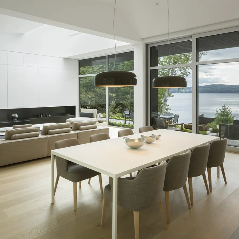Nordic Minimalist Round Hanging Light Indoor Restaurant Living Room Decoration Pendant Lights Study