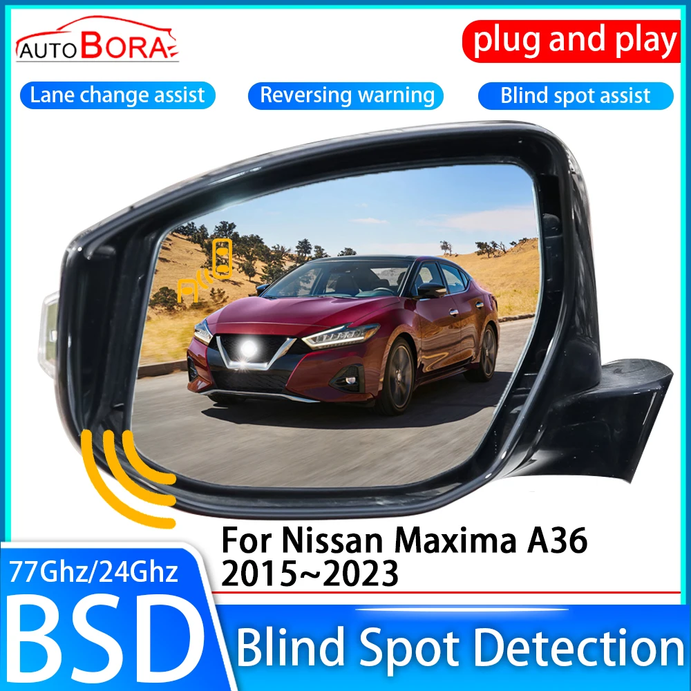 ZhuCamX Car Blind Spot Detection System BSD BSA BSM Sensor Drive Rear Mirror Monitoring for Nissan Maxima A36 2015~2023