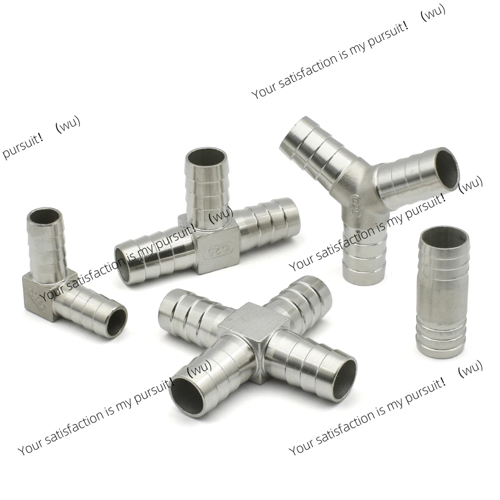 304 Stainless Steel Hose Hook T L Y-shaped Cross Four-way 6 8 10 12 14 15 16 19 20 25 Water Gas Splitter