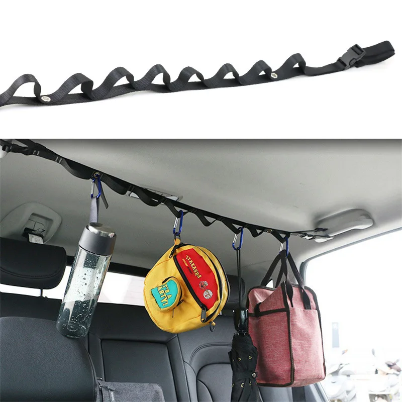 Varilla para colgar ropa de coche, percha para ropa telescópica portátil de viaje, línea de ropa ajustable telescópica, perchero para exteriores