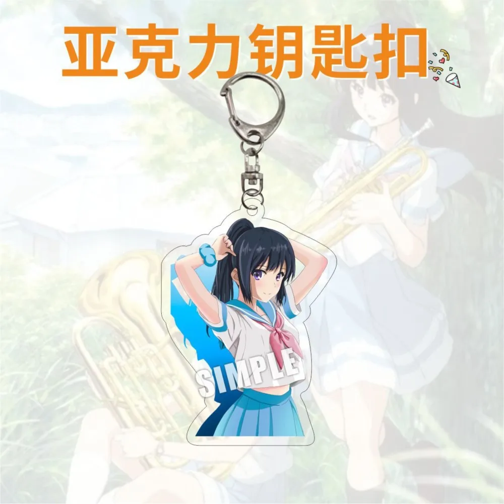 6cm niedlich anime hibike! Euphonium Saison 3 Oumae Kumiko Peripherie Acryl Schlüssel ring Schreibtisch Dekor Schlüssel bund Zeichen Geschenke Spielzeug