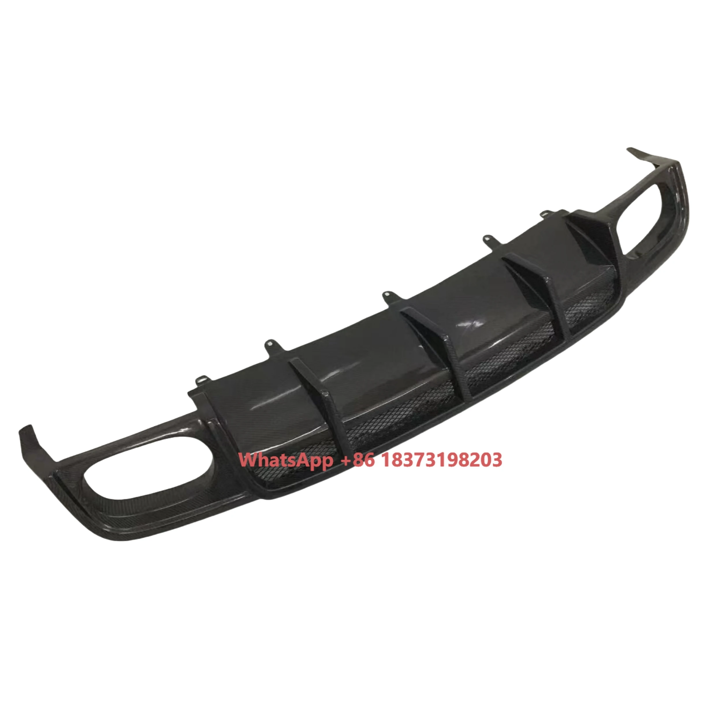 

2016-2018 Edition A6 S6 Задний бампер для обновления комплекта кузова из углеродного волокна премиум-класса Заводская розетка Задняя губа из настоящего углеродного волокна