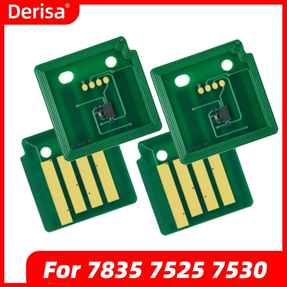 

4 шт. чип картриджа с тонером для Xerox WorkCentre 7835 7525 7530 7535 7545 7830 7855 7845 006R01517 006R01520 006R01519 006R01518