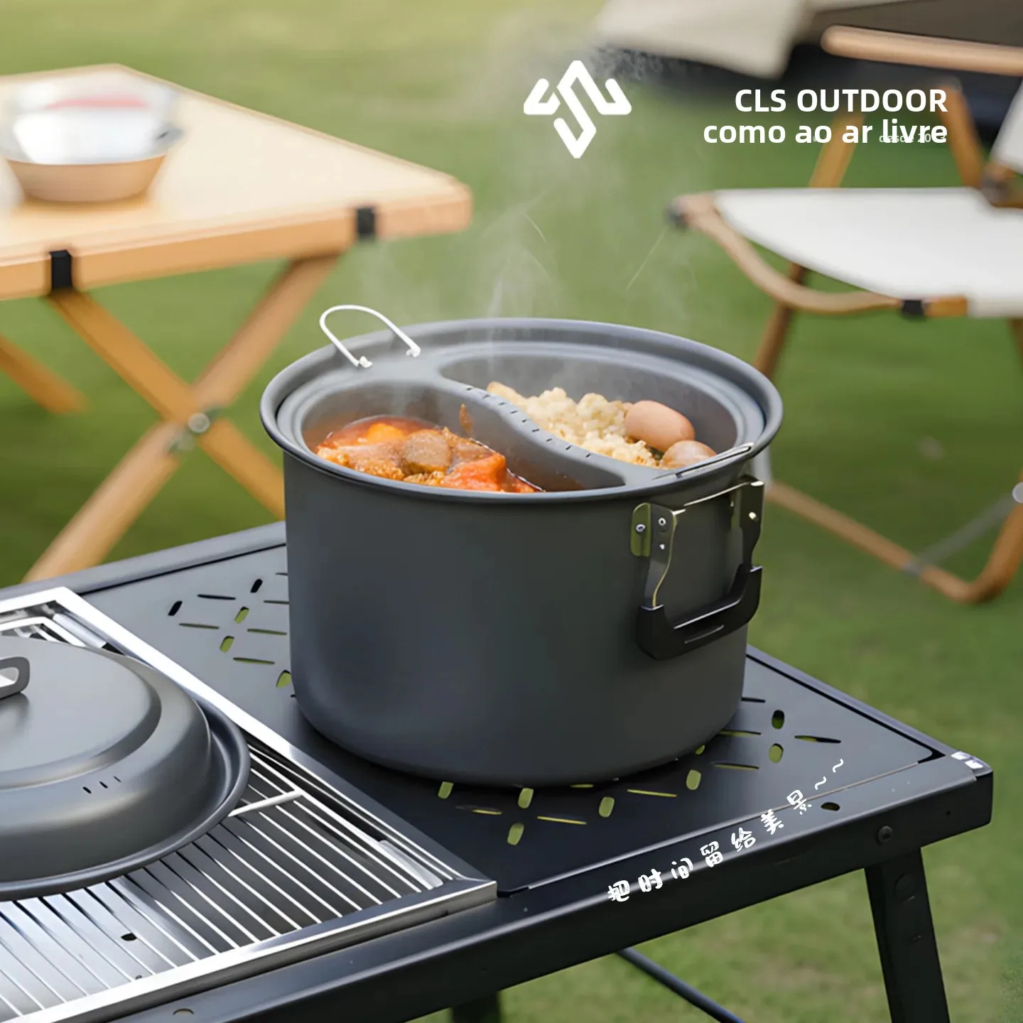 cls-6l-multifunctional-portable-steaming-pot-set-lightweight-outdoor-steamer-with-steam-compartment-multi-functional-cookware